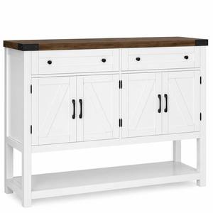 Meilleure Vente - Table <span class=keywords><strong>Console</strong></span> de <span class=keywords><strong>Bar</strong></span> à Café Moderne Style Ferme, 2 Tiroirs, 71 Pouces de Long, Panneau en Bois, pour Salon et Hôtel - Product Image 3