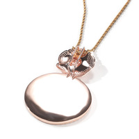 Pendentif Photo Cercle Grande Taille Collier Rose Bail Diy Images Bijoux Personnalisés Femmes Hommes Rappeur