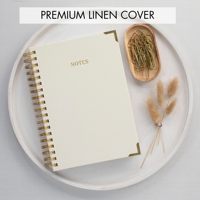 Carnet à spirales personnalisé avec logo, couverture rigide en cuir et tissu, format B5/A4/A5/A6, pour stylo, mathématiques et études