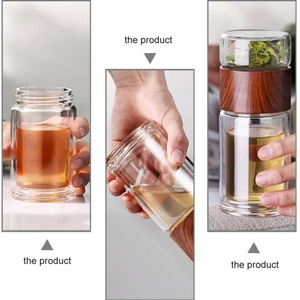 Customizable Tea Infuser <b>Water</b> <b>Bottle</b> BPA Free Borosilicate Cup Gym Sports Portable Glass Drinking <b>Water</b> <b>Bottle</b> With <b>Filter</b> - Product Image 5