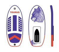 TOURUS 6 'x 33 "X 5" Planche de surf gonflable à foil Planche de surf de taille personnalisée Feuille de surf hydro