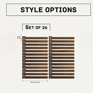 Khuyến mãi nóng: Bộ 26 ngăn chia đĩa than bằng gỗ, trang trí nhà cửa & văn phòng sáng tạo - Product Image 3