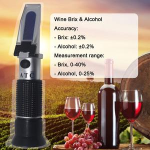 2026년 공장도 가격 ATC 꿀 굴절계 브릭스/수분/바움 미터 트리 스케일 58-90%/12-27%/38-43Be 설탕 수분 함량 측정기 - Product Image 1