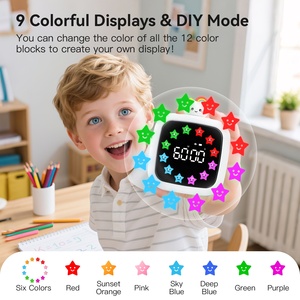 Minuteur visuel silencieux 99 min, Minuteur numérique rechargeable avec affichage couleur 9DIY, Minuteur d'étude, Fournisseur OEM ODM - Product Image 3