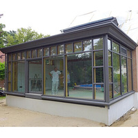 Heißer Verkauf: Aluminiumrahmen Wasserdichtes Hurrikan-beständiges Outdoor-Schwimmbad-Glashaus