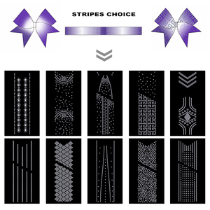 Nœuds de cheerleading légers en plastique personnalisables gratuits, nœuds de compétition, nœuds en strass, conception OEM - Product Image 3