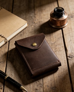 Portafoglio Unisex di Grande Capacità con Multi-Scomparti, Anello Portachiavi, Chiusura a Bottone, Design Aperto e Portamonete - Product Image 2