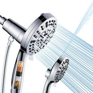 High Pressure Filtered Hand Shower Head Adjustable <b>Spray</b> Mode Mineral Stone Shower Sprayer for Home Bathroom - Product Image 2