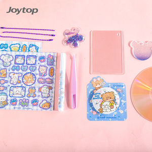 Joytop Vente en gros Personnalisé <span class=keywords><strong>Mikko</strong></span> Flower Letter Story CD Box Goo Card Set Cartoon Animal Sticker Cute Kids Eco-Friendly Sequins - Product Image 5