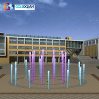 FREE DESIGN Fontaine d'eau ronde dansante avec musique éclairée pour enfants