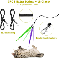 Chaton jouer chasse drôle chat jouets interactif pêche plume chat jouet