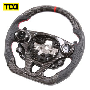 Volant sport en carbone TDD Upgrade pour Benz Smart Fortwo W453, en cuir et fibre de carbone forgée - Product Image 3