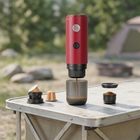 Machine à café portable entièrement automatique rechargeable par USB pour usage commercial, hôtelier et automobile, OEM, marque privée