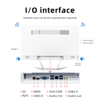 Computadora Todo en Uno Intel Core I3 de 2.ª, 4.ª, 12.ª y 13.ª Generaciones, Pantalla de 23.8 Pulgadas, I3 I5 I7, RAM de 4GB, 128GB, Computadora de Escritorio Todo en Uno