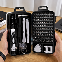 XFTOOLS XF0115A Kit de tournevis de précision 115-en-1 pour réparation électronique, garantie 1 an pour téléphones portables, montres et ordinateurs