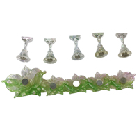 Nouveau support professionnel en plastique pour présentation d'ongles, 18 couleurs, effet aurore irisé, magnétique, base fleur papillon, support d'entraînement