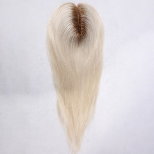 Prezzo di fabbrica dei <span class=keywords><strong>capelli</strong></span> umani parrucchino per le donne toppers <span class=keywords><strong>capelli</strong></span> umani del virgin europea bionda balayage colore <span class=keywords><strong>capelli</strong></span> pezzo superiore - Product Image 6