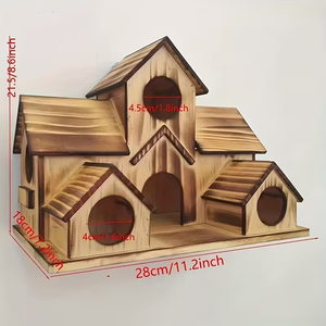Nichoirs pour oiseaux en bois massif faits à la main, nichoirs extérieurs adaptés aux oiseaux, grande maison en bois pour pigeons - Product Image 1