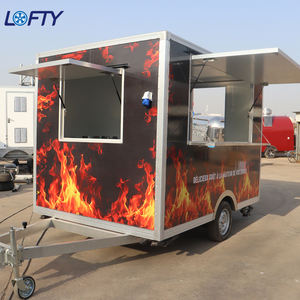 Carretto Mobile per BBQ, Caffè, Crêpes, Chiosco Mobile per Pizza con Riscaldamento, Rimorchio Mobile per Alimenti in Vendita in <span class=keywords><strong>California</strong></span> - Product Image 1
