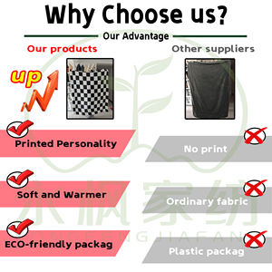 Couvertures Sherpa utilisables double face personnalisées et couvertures polaires chaudes Couverture en flanelle douce pour les voyages d'hiver - Product Image 3