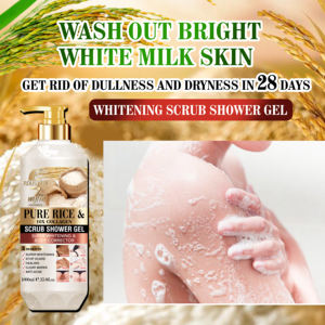 Gel douche exfoliant ROUSHUN au riz pur et au collagène 10X 1000ml - Product Image 5