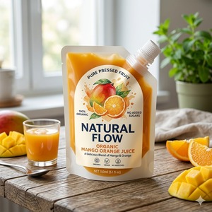Offre Spéciale – Pochettes souples réutilisables sans BPA avec bec verseur, durables, pour lait, jus de mangue et d'<span class=keywords><strong>orange</strong></span> bio, emballage alimentaire flexible de qualité alimentaire pour bébés - Product Image 1