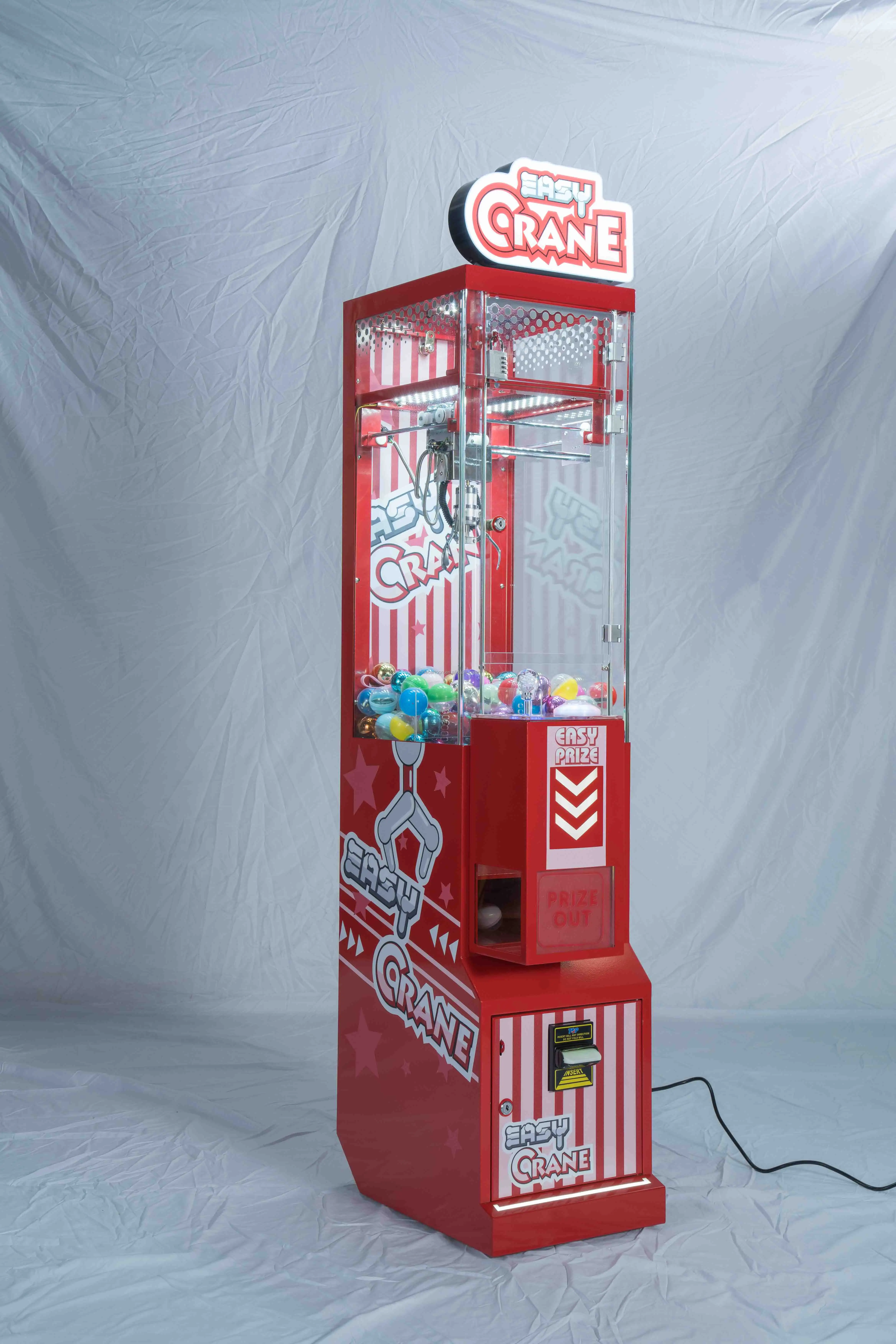 Игрушка плюшевая аркадная вся с монетами, мини игровой автомат с краном-когтями, мини-автомат с когтями