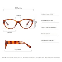Lunettes de lecture anti-lumière bleue élégantes et durables, style œil de chat, pour utilisation sur ordinateur, légères, monture TR90 pleine bordure, unisexe, usage quotidien