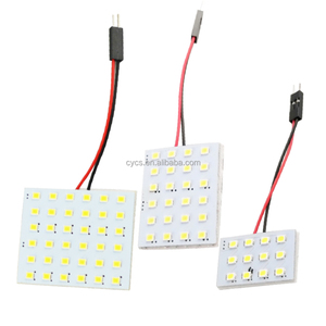 Dôme lumière 12led 24led 36 SMD automobile LED panneau intérieur FESTOON lumière 12V <span class=keywords><strong>automatique</strong></span> liseuse T10 adaptateur dôme 2835 ampoule - Product Image 1