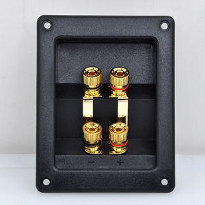 Thickened Four-Slot Square <strong>Speaker</strong> Junction Box Full Copper <strong>Binding</strong> <strong>Post</strong> 4 Impedance Full-Range DIY Audio Accessories - Product Image 2