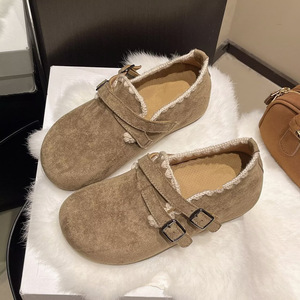 Zapatos Planos de Mujer, Otoño-Verano 2026, Estilo Retro, Punta Redonda, Textil y PU, Sin Cordones, Cómodos, Versátiles, para Uso Diario - Product Image 6