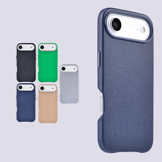 Aesthetic Personalized Lychee Leather Wholesale Cell Phone Cases Trending Phone Cases 2025 Magnetic Phone case for iphone 17 Air