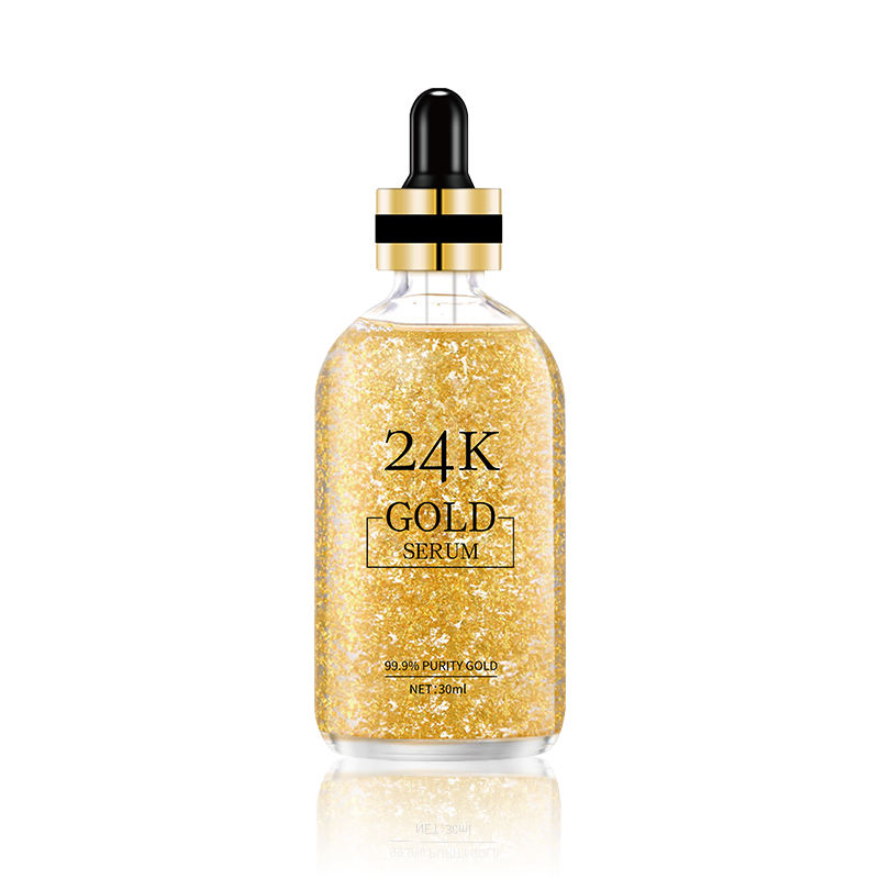High Quality Face Skin Repair Tender Moisture Whiten Skin Tone Essence Anti Wrinkles 24k Pure Gold Serum