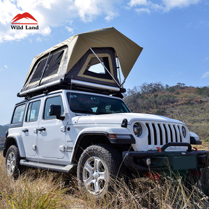 Wild Land Normandy Tente de toit de voiture manuelle en aluminium breveté de haute qualité Soft Shell - Product Image 2