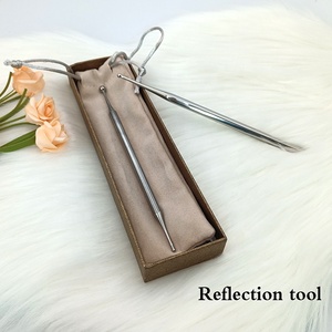 Herramienta de Masaje de Reflexología de Una Sola Punta, Acero Inoxidable, Masaje de Tejido Profundo, Lápiz de Acupuntura Manual, Palo de Terapia Corporal Metálico - Product Image 1