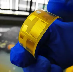 50 mikro Interdigital elektrot yumuşak PI gaz nem duyarlılık biyosensör çip sensörü kondansatör dizi akıllı aşınma altın ince film