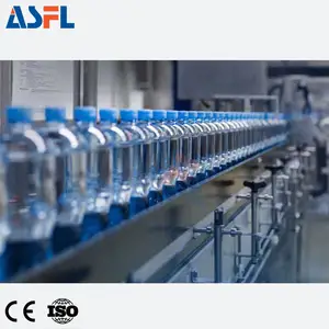 Máquina de llenado de agua mineral potable pura de botella pequeña de plástico PET 3 en 1 completamente automática para línea de producción de agua embotellada