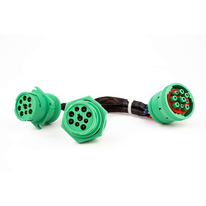 TYPE2 SAE J1939 9pin Data Power Splitter Y <span class=keywords><strong>Cable</strong></span> pour Truck ELD GPS Tracker Diagnostic Tools - Product Image 1