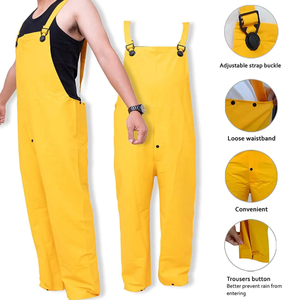 Combinaison de <span class=keywords><strong>pluie</strong></span> RainRider pour hommes femmes Leathercraft Rain Gear Heavy Duty 3-Piece Commercial Rain Jacket with Bib Pants Overall - Product Image 6
