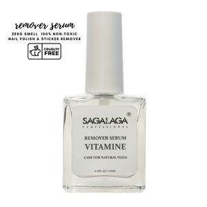 Sérum Dissolvant SAGALAGA à la Vitamine E pour Vernis à Ongles Séché à l'Air, Flacon de 15 ml, Logo Personnalisé - Product Image 1