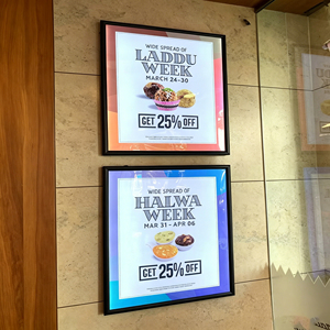 Custom LED Light Box Rectangle Acrylic Frame Wall Mount Full Color 3000 Lumens Dimming Control For Illuminated Signs - Product Image 1