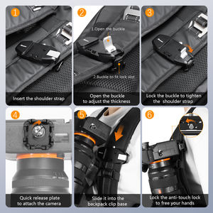 Nouvelle Tendance : Clip de Sac à Dos pour Connexion Instantanée d'Appareil Photo, Accessoires de Caméra d'Action à Double Verrouillage pour Go-Pro - Product Image 5