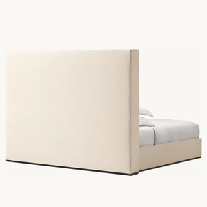 Cama Moderna RH ADLER Tapizada en Tela con Base de Madera y Cabecera Alta, Tamaño King/Queen, 1 Año de Garantía - Product Image 5