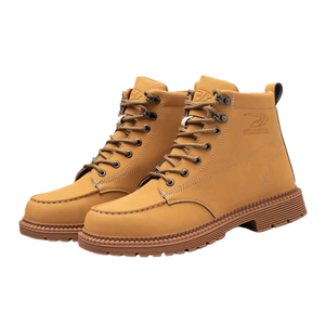 Botas Chelsea Clásicas Británicas de Cuero Marrón para Hombre, Zapatos de Vestir de Caña Alta con Diseño Slip-On, Estilo Cowboy - Product Image 4