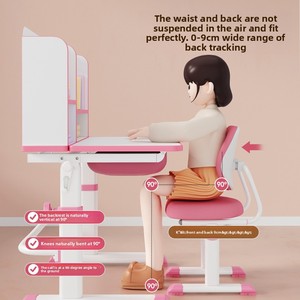 <span class=keywords><strong>Bureau</strong></span> d'étude moderne et minimaliste en fer pour écoliers, <span class=keywords><strong>bureau</strong></span> d'écriture et de devoirs réglable en hauteur, ensemble chaise et <span class=keywords><strong>bureau</strong></span> pour enfants, idéal pour la salle d'étude - Product Image 2