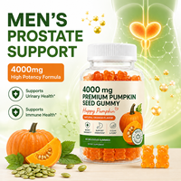 Gummies de graines de citrouille haute puissance 4000mg pour stimuler l'immunité et favoriser la digestion, saveur naturelle d'orange, marque privée, vente en gros en vrac