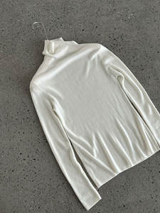 Pull en tricot à col roulé décontracté de style coréen de haute qualité pour femmes, automne-hiver, coupe ajustée - Product Image 4