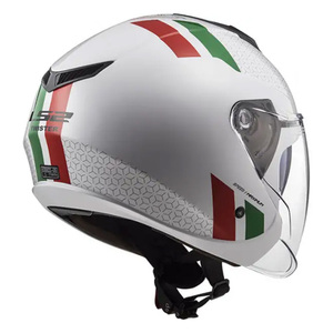 Casco Jet Ls2 Twister II Bianco Rosso Verde Taglia S, Caschi Moto in Termoplastica - Product Image 1