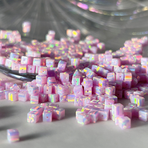 Bán buôn op83 tổng hợp lửa Opal 3x3mm ~ 6x6mm <span class=keywords><strong>Cube</strong></span> Bello Opal trong 92 Màu sắc xử lý nhiệt - Product Image 3