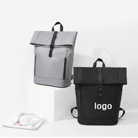 Nouvelle mode sac à dos à logo personnalisé sac d'école pour hommes d'affaires décontracté sac à bandoulière à couverture enroulable